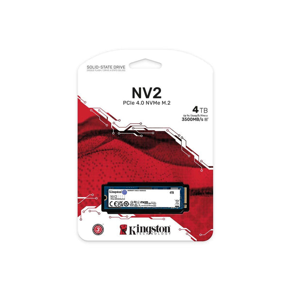 KINGSTON NV2 2TB Gen 4x4 NVMe M.2 Read: 3500MB/s; Write:2800MB/s Solid State Drive (SNV2S/2000G)