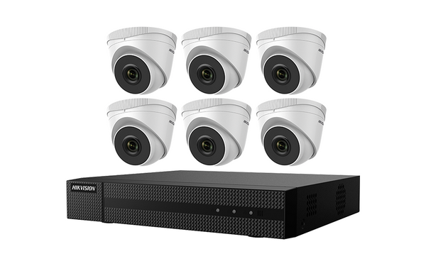 Hikvision EKI-Q82T26 8-Channel 4MP NVR with 2TB HDD & 6 2MP Night Vision Turret Cameras Kit - DirectEASYBUY