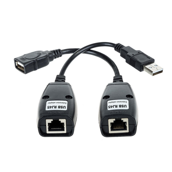 USB RJ45 Extension Adapter up to 150ft, with Receiver & Sender - DirectEASYBUY