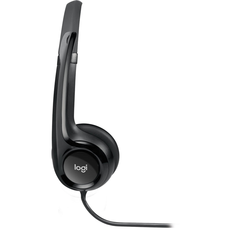 Logitech H390 Wired ClearChat Comfort USB Headset, Black (981-000014)