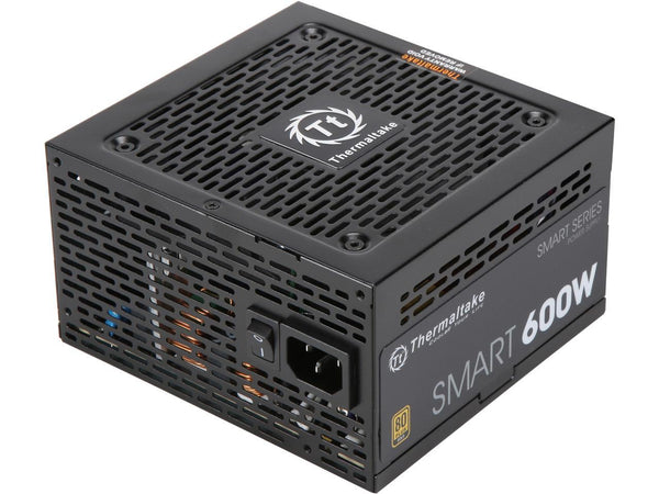 Thermaltake PS-TTP-0500NNFAGU-1 600W ATX12V 80 PLUS GOLD Certified Non-Modular Active PFC Power Supply 80+ Gold Non-Modular SI Only Bulk Pack - OEM