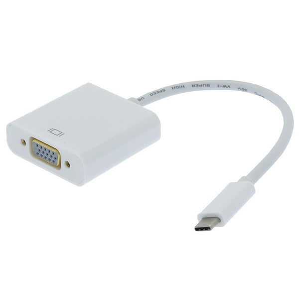 Male USB 3.1 Type C to Female VGA Adapter Cable