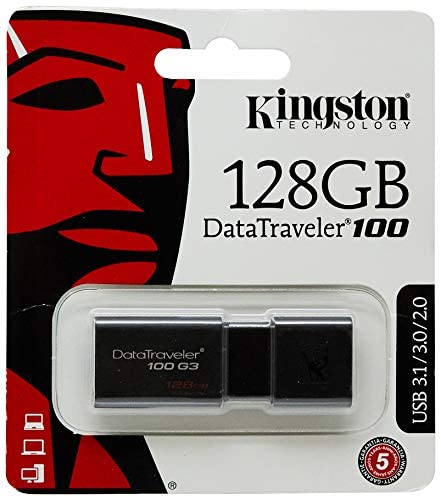 Kingston 128GB USB 3.0 DataTraveler 100 G3 (DT100G3/128GBCR)