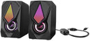Havit SK563 2.0pcs RGB Light USB Power, 3.5mm Plug Stereo Computer Gaming Speaker_Black