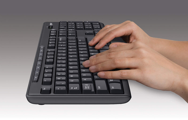 logitech keyboard and mouse Mk270 typing