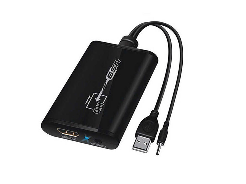 USB 3.0 to HDMI Video Converter Display Graphic Adapter 3.5mm Audio AV Cable Adaptor for PC Laptop Monitor