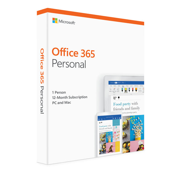 Microsoft Office 365 Personal (PC/Mac) - 1 User - 1 Year - English