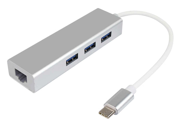 USB Type-C to LAN Adaptor with 3 USB Ports