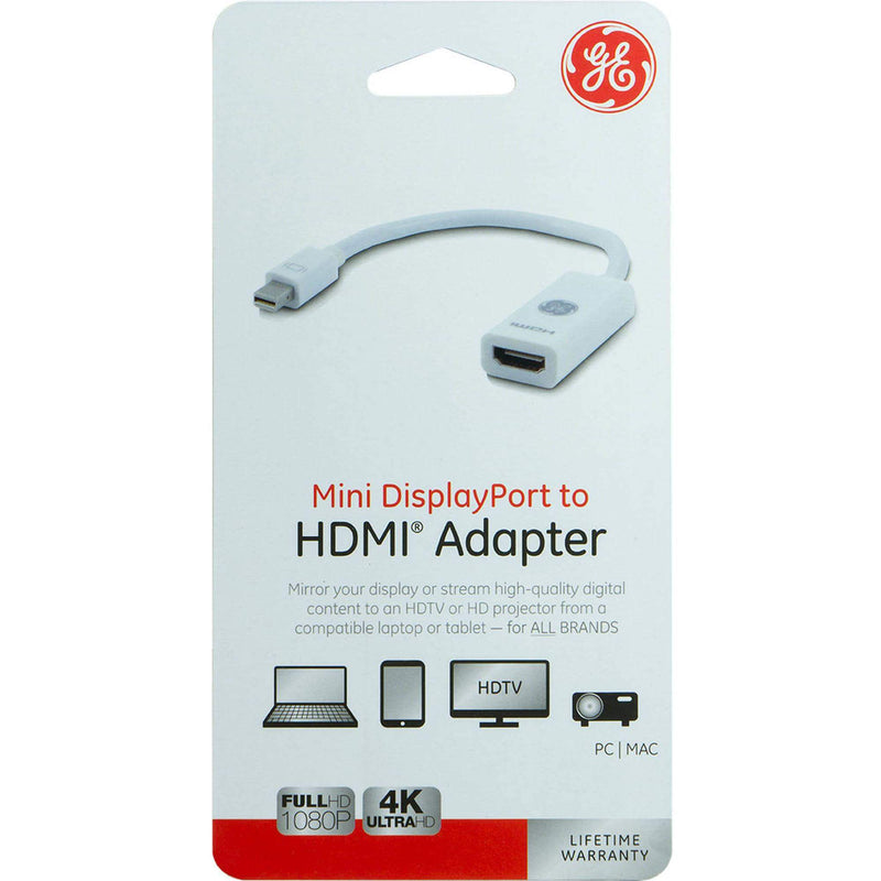 GE Mini DisplayPort to HDMI Adapter Cable